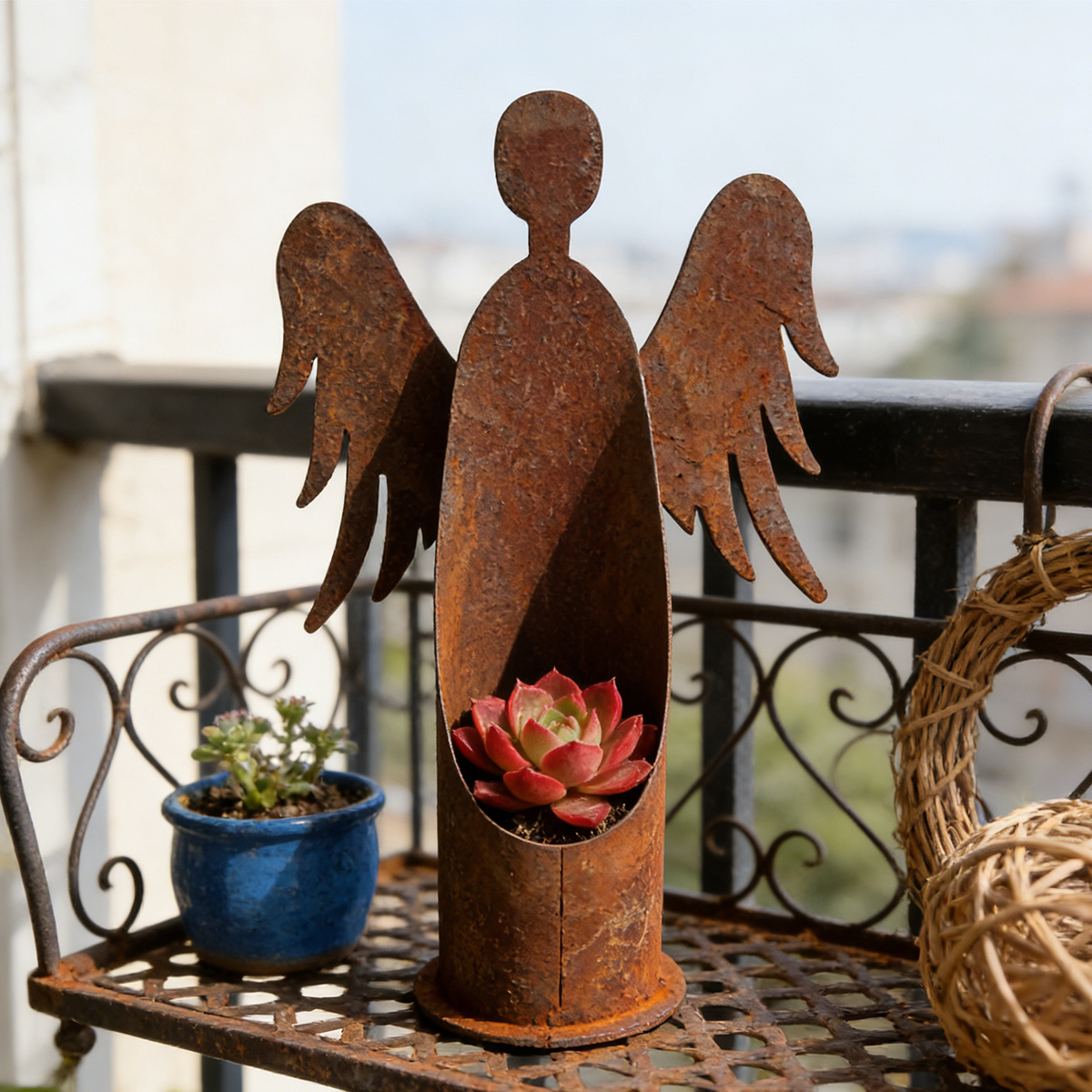1Pc Iron Garden Sculpture, Vin - огляд і ціна Outdoor Furniture Vintage