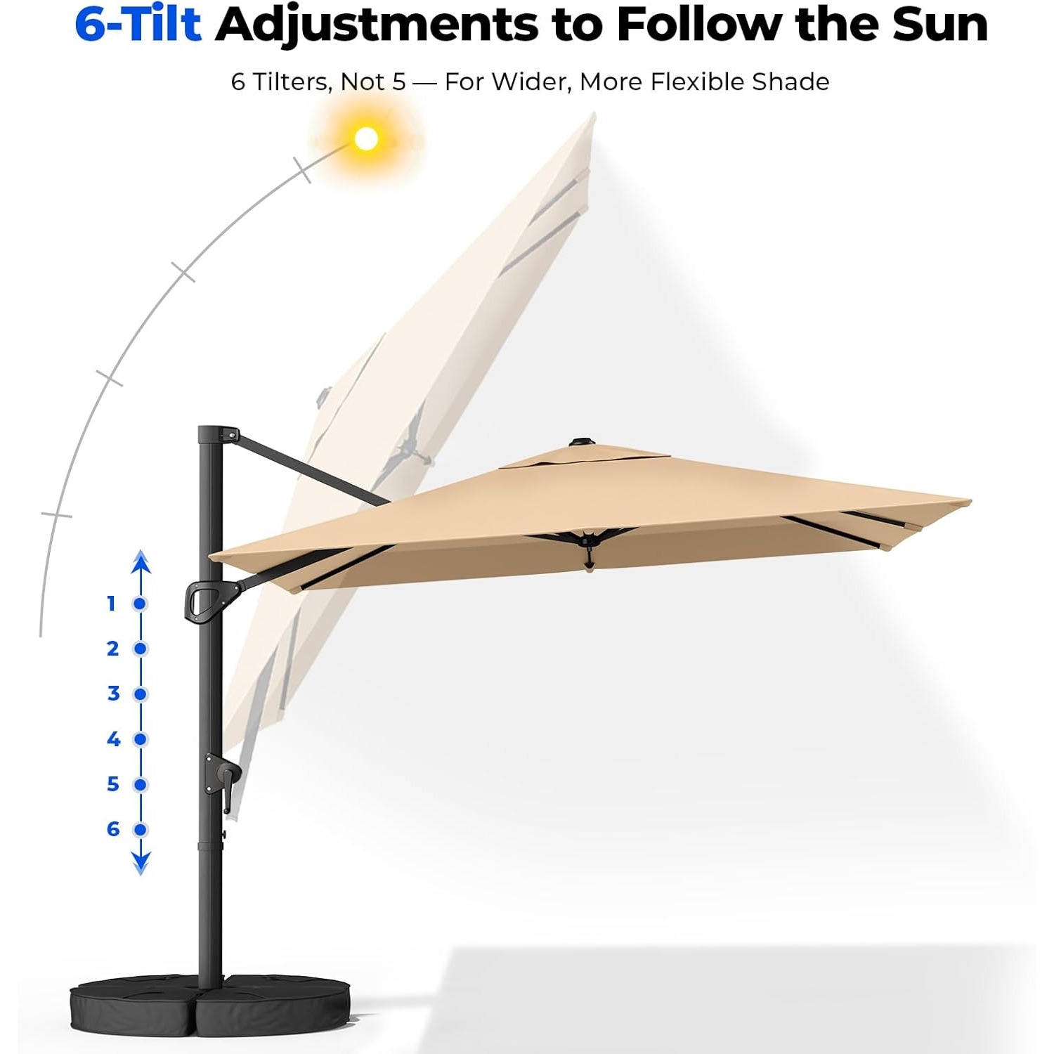 10x10 FT Cantilever Patio Umbr - огляд і ціна Outdoor Furniture Umbrella