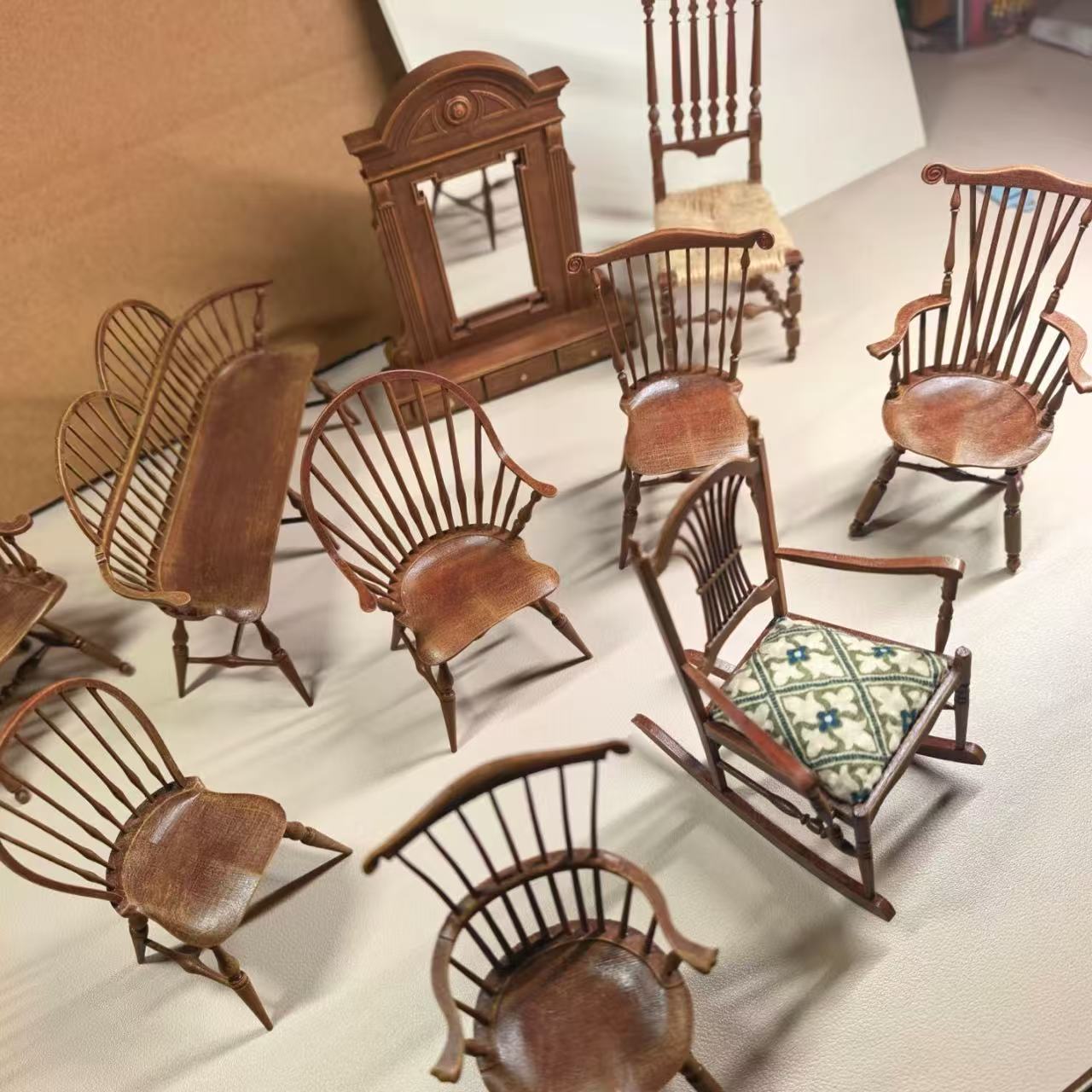 1/12 Scale Vintage Windsor Cha - огляд і ціна Outdoor Furniture Vintage
