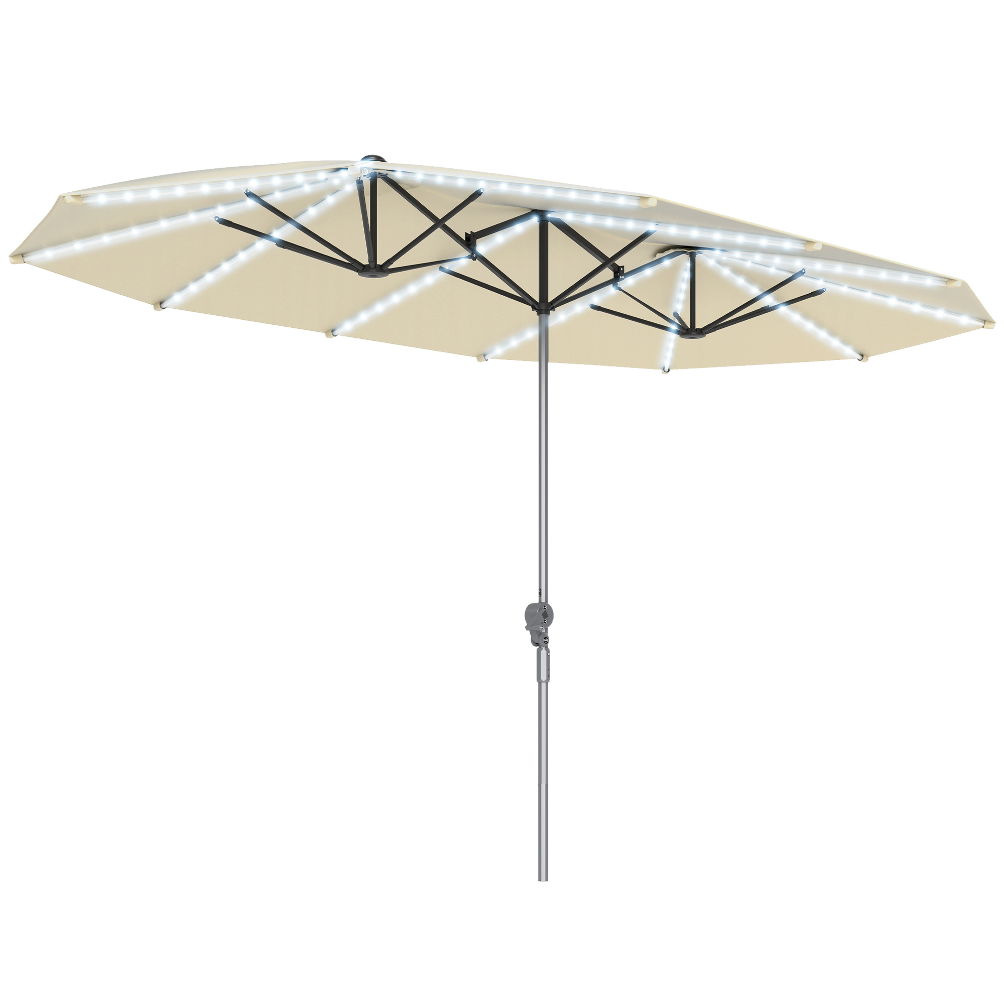 15ft Patio Umbrella Solar Ligh - огляд і ціна Outdoor Furniture Umbrella