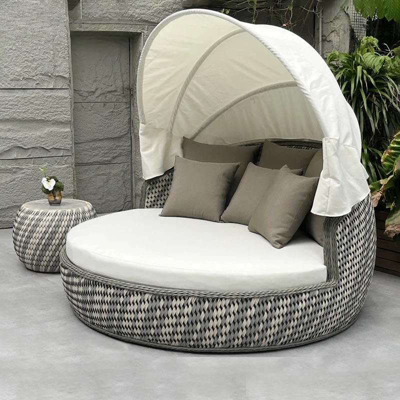 Daybed,Anti-UV Rustproof Round - огляд і ціна Outdoor Daybed Furniture