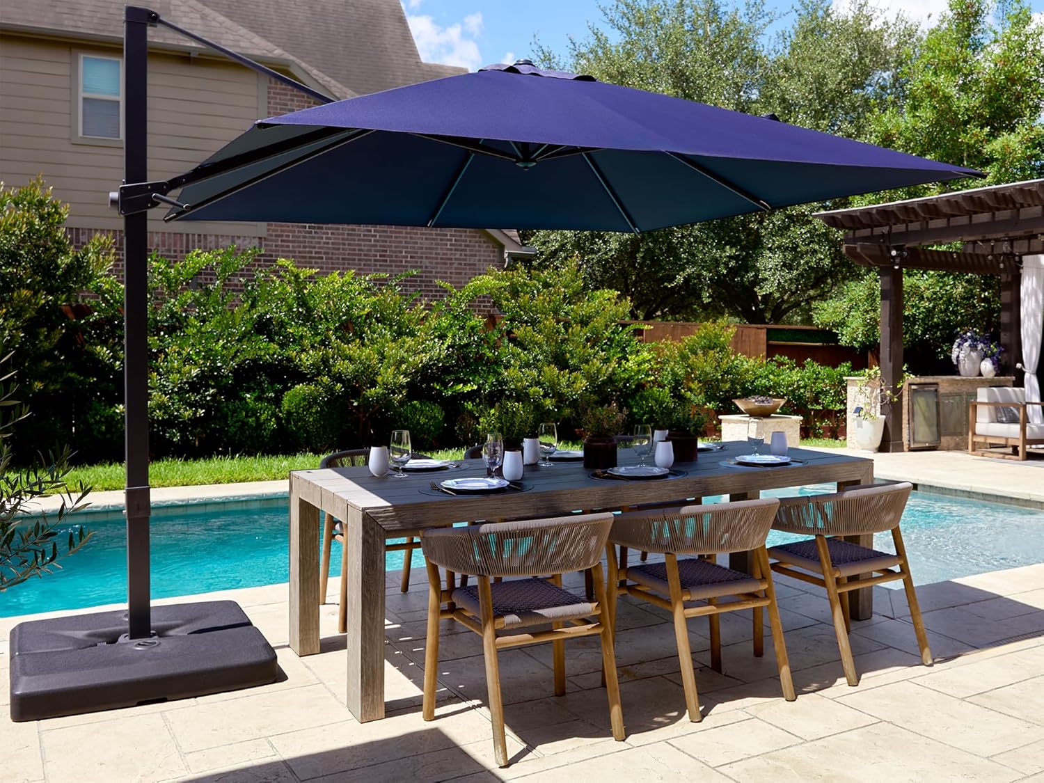 10x10ft Patio Offset Cantileve - огляд і ціна Outdoor Furniture Umbrella