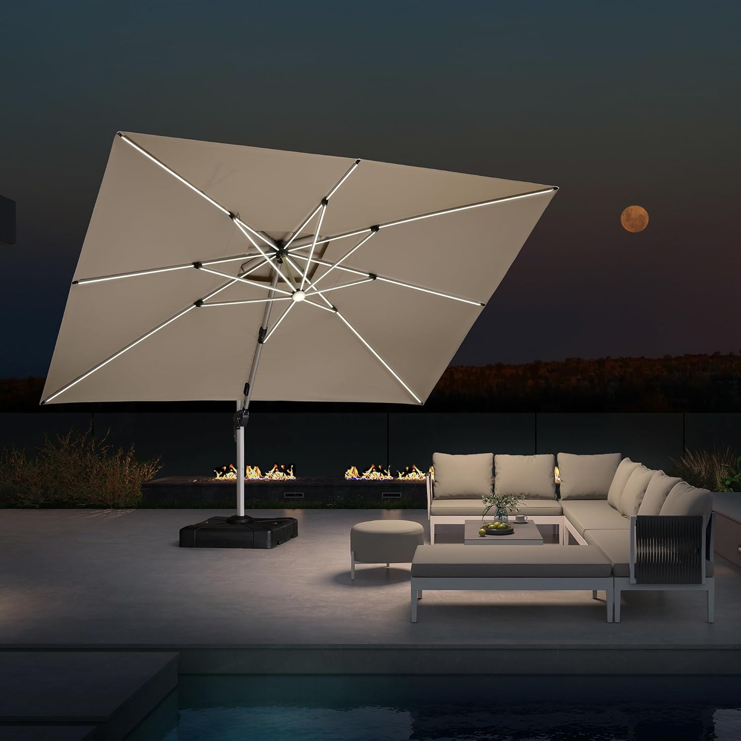 10' X 13' Double Top Deluxe So - огляд і ціна Outdoor Furniture Umbrella
